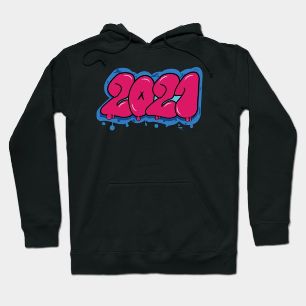 2021 graffiti text Hoodie by MINOUCHSTORE